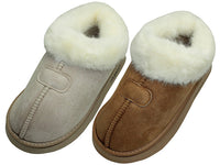 W3160LA - Wholesale Women's Microfiber Faux Fur Scuff Close Back Soft Slippers