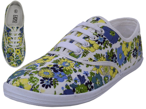 W5204 - Wholesale Women's "Easy USA" Canvas Lace Up Shoes
