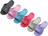 W7713L-A - Wholesale Women's "Wave" Super Soft Comfortable Slides Sandals