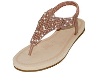 W7902L - Women's "Easy USA" Rhinestone Upper Comfortable Sandals