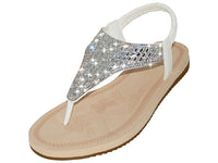 W7902L - Women's "Easy USA" Rhinestone Upper Comfortable Sandals