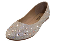 W8200L-RG - Wholesale Women's "Easy USA" Rhinestone Upper Comfortable Ballet Shoes