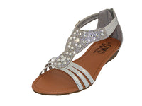 W8702L - Women's "Easy USA" Rhinestone Upper Comfortable Sandals