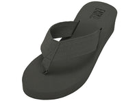 W9339L - Women's "Easy USA" Fabric Upper 1½" Wedge Thong Sandals