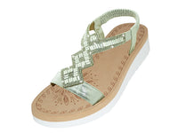 W9805L - Women's "Easy USA" Rhinestone Upper Comfortable Water Sandals