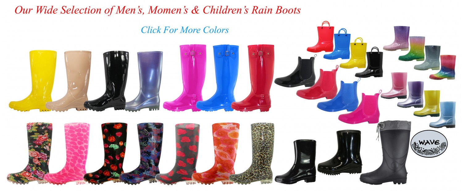 Our Wide Selection of Rain Boots