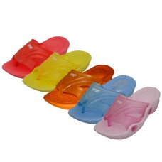 S2030-C - Wholesale Children's "Easy USA" Slide Flip Flop Sandal (*Asst. Red. Pink Orange Lt. Blue & Yellow) *Close Out $60.00 Case / $1.00/Pr.