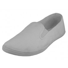 S316G-W - Wholesale Children's "Easy USA" Slip on Twin Gore Upper Comfortable Casual Canvas Shoes (*White Color) 