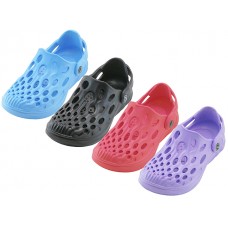 S9560-Y - Wholesale Youth's Super Soft EVA Sandals (*Asst. Black. Baby Blue. Coral And Purple)