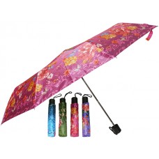 M844 - Wholesale Women's Super Mini Tri-Fold Umbrellas （*Asst. Floral Printed）