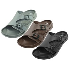 S2210M-A - Wholesale Men's "Wave" Slide Sandals