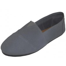 S308M-G - Wholesale Men's "EasyUSA" The Most Comfortable Slip On Casual Canvas Shoe ( *Gray Color )