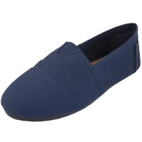 S308M-N - Wholesale Men's "Easy USA" The Most Comfortable slip on Casual Canvas Shoe (*Navy Color)