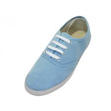 S324M-Sky Blue - Wholesale Men's "Easy USA" Comfortable Casual Canvas Lace Up Shoes (*Sky Blue Color) *Last 4 Case