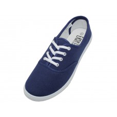 S324M-Navy - Wholesale Men's "Easy USA" Comfortable Casual Canvas Lace Up Shoe (*Navy Color)