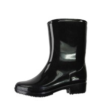 RB-95B - Wholesale Women's "Easy USA" Mid Height Super Soft Rubber Rain Boots (*Black Color) 