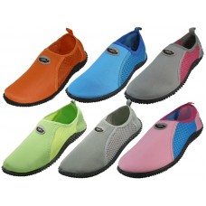 S1173-L - Wholesale Women's "Wave" Nylon Upper With TPR. Outsole Water Shoes ( *Asst. Color ) *Close Out $2.25/Pr Case $81.00