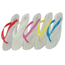 S2004-L - Wholesale Women's "Easy USA" Jelly Flip Flops *Asst. Color (Closeout $45.00 Case / $1.25/Pr.