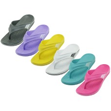 S2961L-A  - Wholesale Women Light Weight Thong Sandals. (6 Assorted Colors)
