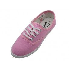 S324L-BABY PINK Wholesale Women's "Easy USA" Comfortable Casual Lace Up Shoes (*Baby Pink Color)