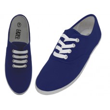 S324L-N - Wholesale Women's "Easy USA" Comfortable Casual Canvas Lace Up Shoes (*Navy Color)