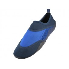 S692-A - Wholesale Women's "Wave" Nylon Upper with Clear Gel Outsole Quick Drying Print Water Shoes （*Blue Color) *Last 4 Cases