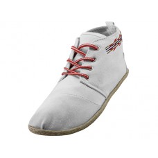 W010001L-W - Wholesale Women's "Easy USA" Hi-Top Canvas Shoes (*White Color)