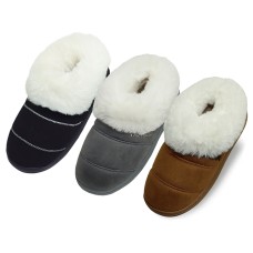 W3380LA - Wholesale Women's Quilted Fur Cuff Super soft and warm Winter Shoes (Asst. Black. Brown & Gray )