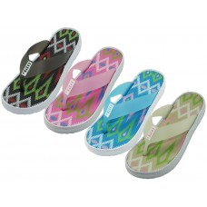 W5530LA - Wholesale Women's "Easy USA" Super Sofy Rubber Sandals ( Asst. Black. Pink. Blue & Cream ) 