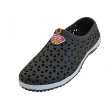 W6690L-BB - Wholesale Women's "Wave" Super Soft Light Weight Hollow Upper Sandals (*Black Color) 